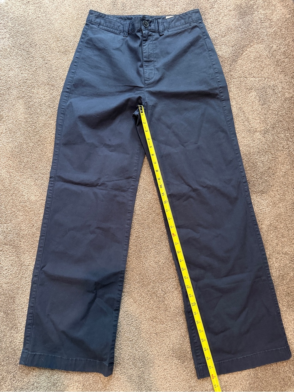 GAP NWOT Navy High Rise Stride Chino Tall Pants